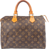 Louis Vuitton Canvas Monogram Speedy 30 Handbag