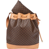 Celine Maccadam Monogram Bucket Shoulder Bag