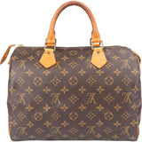 Louis Vuitton Canvas Monogram Speedy 30 Handbag