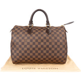 Louis Vuitton Damier Ebene Monogram Speedy 30 Handbag