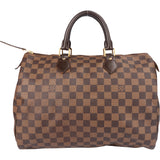 Louis Vuitton Damier Ebene Monogram Speedy 30 Handbag