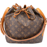 Louis Vuitton Canvas Monogram Sac Noe Petit Shoulder Bag
