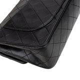 Chanel Quilted Lambskin 24K Gold Small Double Flap Crossbody Bag