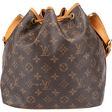 Louis Vuitton Canvas Monogram Sac Noe Petit Shoulder Bag