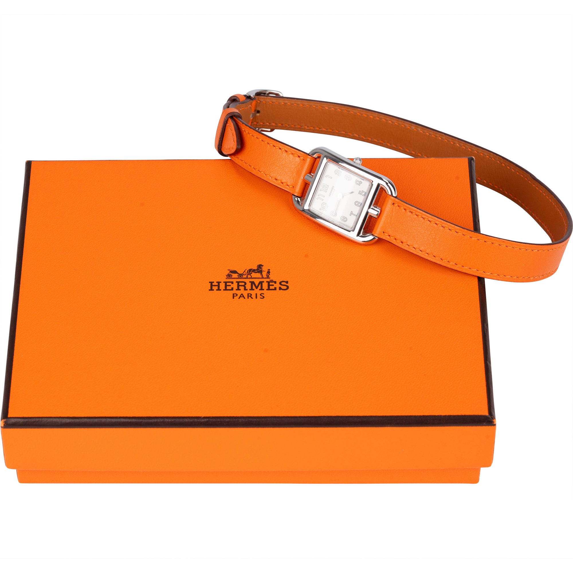 Hermès Silver Tone Cape Cod CC1.210 Women Watch xx ein bild neu mit dem band Stella - vintageandkickz