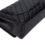 Chanel Quilted Lambskin Palladium Maxi Double Flap Crossbody bag