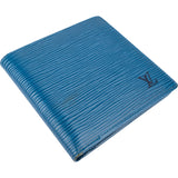 Louis Vuitton Bleu Epi Leather Marco Wallet