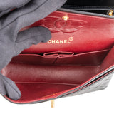 Chanel Quilted Lambskin 24K Gold Small Double Flap Crossbody Bag