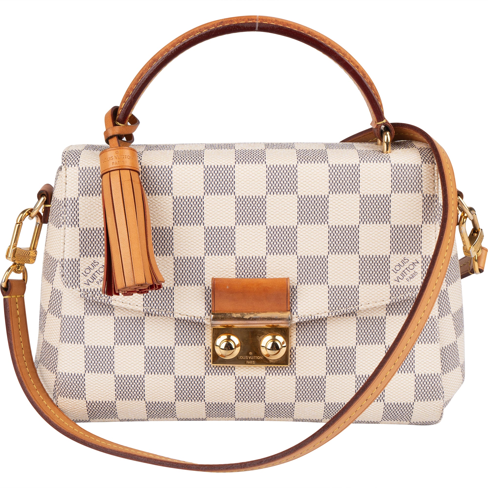Louis Vuitton Monogram Damier Azur Croisette Handbag - vintageandkickz