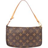 Louis Vuitton Canvas Monogram Pochette Accessoire Handbag