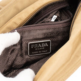 Prada Khaki Triangle Nylon Handbag