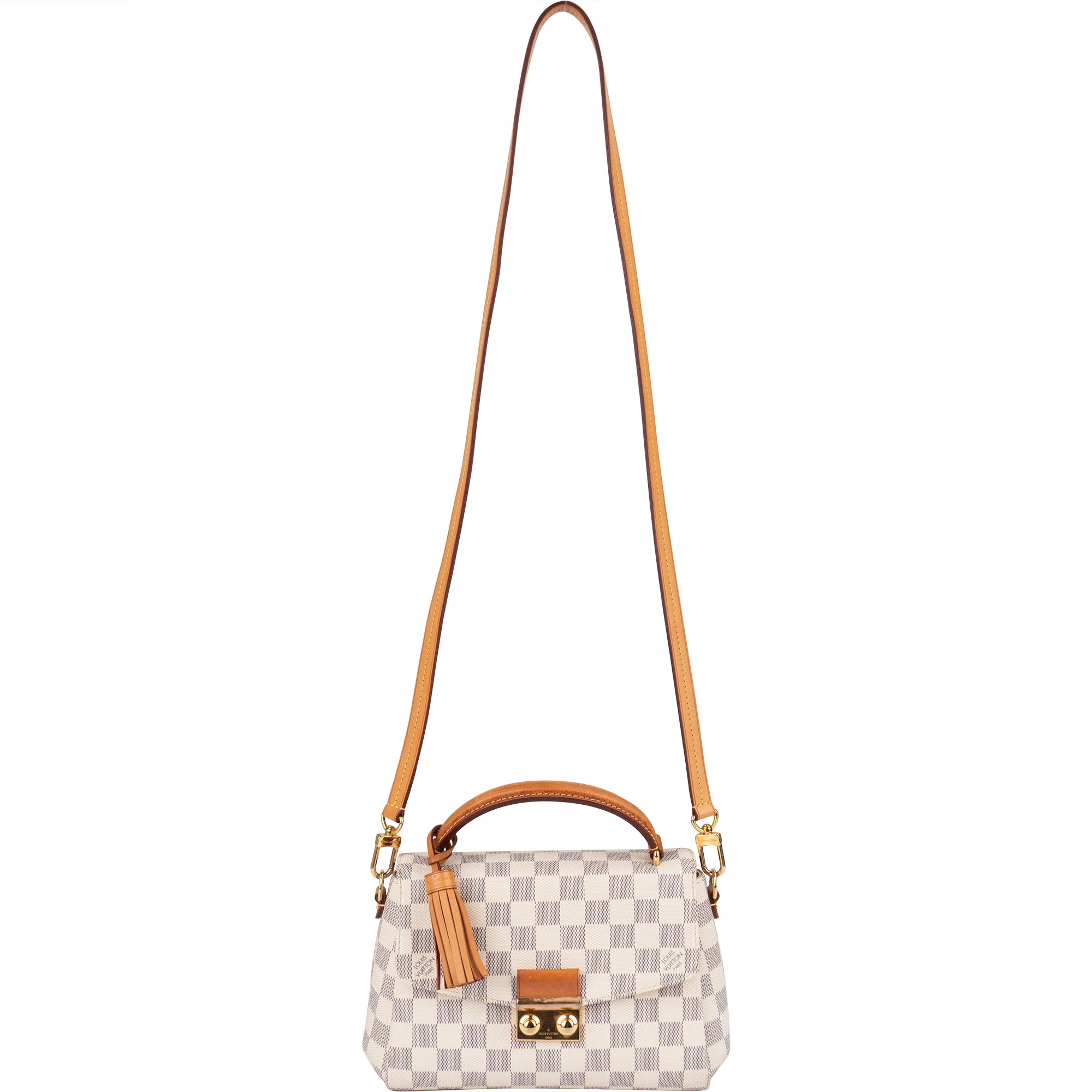Louis Vuitton Monogram Damier Azur Croisette Handbag - vintageandkickz