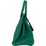Hermès Vert Vertigo Verso Taurillon Clemence Leather Birkin 30 Handbag (2018)