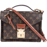 Louis Vuitton Canvas Monogram Monceau Handbag