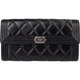 Chanel Quilted Lambskin Boy CC Wallet