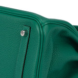 Hermès Vert Vertigo Verso Taurillon Clemence Leather Birkin 30 Handbag (2018)