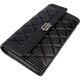 Chanel Quilted Lambskin Boy CC Wallet