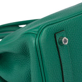 Hermès Vert Vertigo Verso Taurillon Clemence Leather Birkin 30 Handbag (2018)