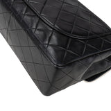 Chanel Quilted Lambskin 24K Gold Bicolor Single Flap Crossbody Bag