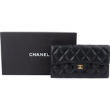 Chanel Quilted Lambskin CC Flap Wallet