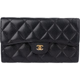 Chanel Quilted Lambskin CC Flap Wallet