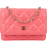 Chanel Quilted Lambskin Wallet On Chain Crossbody Bag