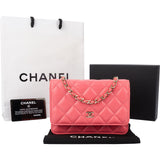Chanel Quilted Lambskin Wallet On Chain Crossbody Bag