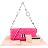 Miu Miu Quilted Crystal Shoulder Bag