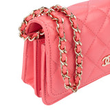 Chanel Quilted Lambskin Wallet On Chain Crossbody Bag