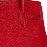 Hermès Rouge Togo Leather Birkin 30 Handbag