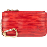 Louis Vuittonn Rouge Epi Leather Key Pouch