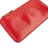 Louis Vuittonn Rouge Epi Leather Key Pouch