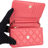 Chanel Quilted Lambskin Wallet On Chain Crossbody Bag