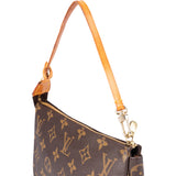 Louis Vuitton Canvas Monogram Pochette Accessoire Handbag