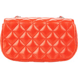 Chanel Quilted Lambskin Palladium Micro Single Flap Crossbody Bag