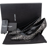 Saint Laurent Black Glitter Show Pumps (37)