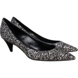 Saint Laurent Black Glitter Show Pumps (37)