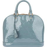Louis Vuitton Blue Vernis Monogram Alma PM Handbag