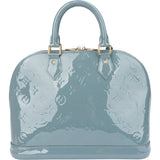 Louis Vuitton Blue Vernis Monogram Alma PM Handbag