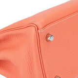 Hermès Taurillon Clemence Crevette Kelly 28 Retourne Handbag