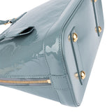 Louis Vuitton Blue Vernis Monogram Alma PM Handbag