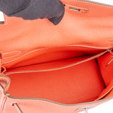Hermès Taurillon Clemence Crevette Kelly 28 Retourne Handbag