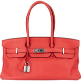 Hermès Clemence Leather Bougainvillier Birkin 42 JPG Shoulder Bag