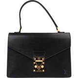 Louis Vuitton Noir Epi Leather Concorde Handbag