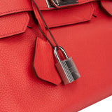 Hermès Clemence Leather Bougainvillier Birkin 42 JPG Shoulder Bag