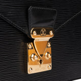 Louis Vuitton Noir Epi Leather Concorde Handbag