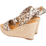 Hermès Tricolor Metallic Woven Espadrilles (34)