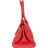 Hermès Clemence Leather Bougainvillier Birkin 42 JPG Shoulder Bag