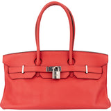 Hermès Clemence Leather Bougainvillier Birkin 42 JPG Shoulder Bag
