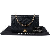 Chanel Quilted Lambskin 24K Gold Single Flap Shoulder Bag